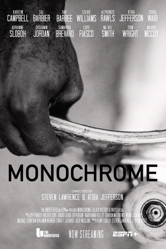 Monochrome movie poster