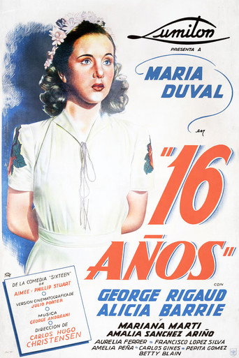 Dieciséis años movie poster