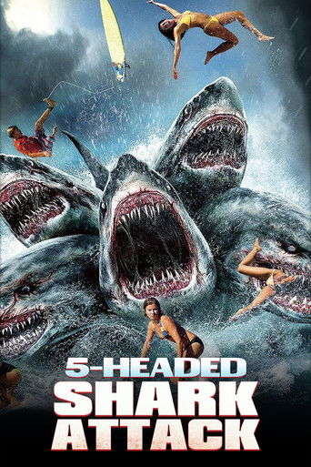 5-Headed Shark Attack movie poster