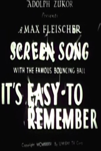 It's Easy to Remember movie poster