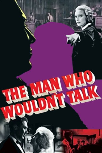 The Man Who Wouldn't Talk movie poster