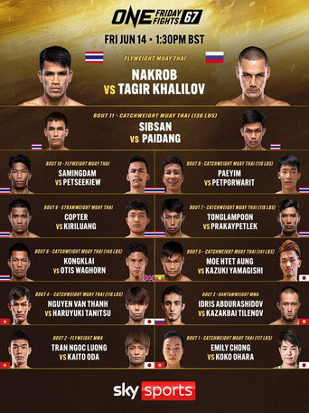 ONE Friday Fights 67: Nakrob vs. Khalilov movie poster