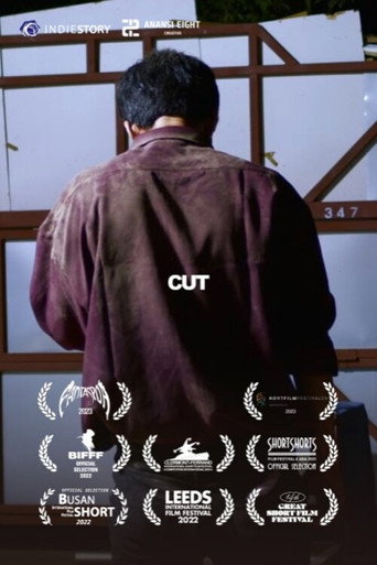 Cut movie poster