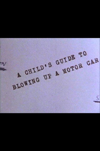 A Child's Guide to Blowing Up a Motor Car movie poster