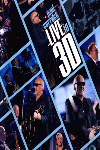 Paul Carrack Live In 3D movie poster