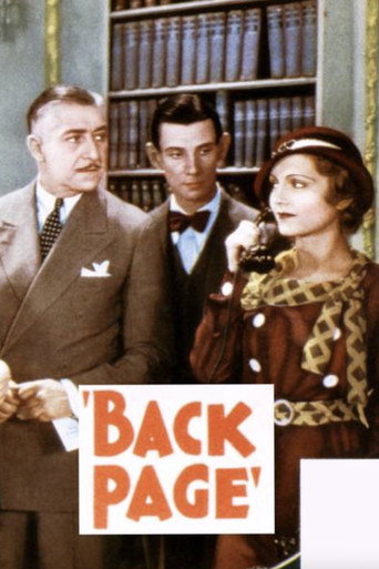 Back Page movie poster