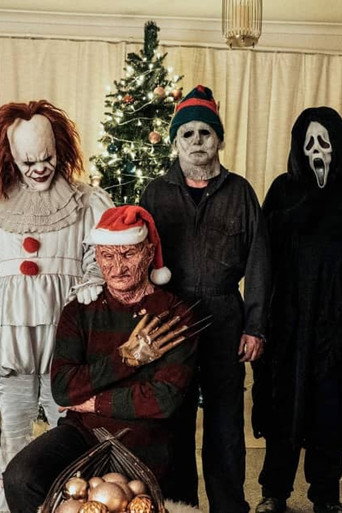 Horror Icons Celebrate Christmas movie poster