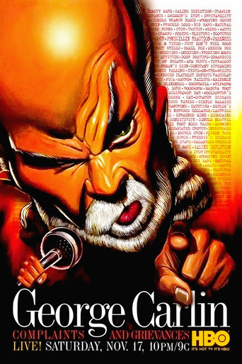 Poster for George Carlin: Complaints & Grievances